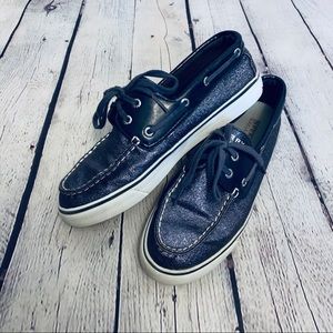 Sperry | Blue Sparkle Top Sliders Size 7
